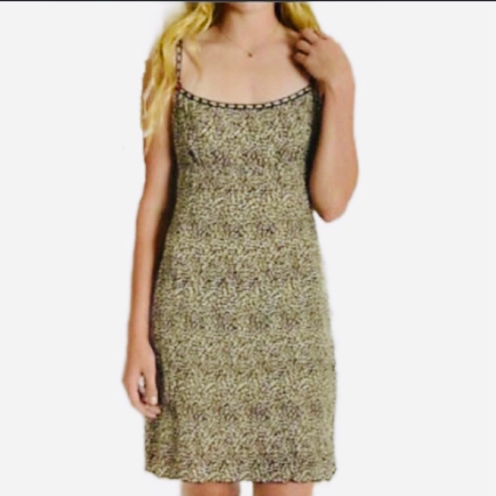 NANETTE LEPORE Animal Print Silk Slip Dress size 10